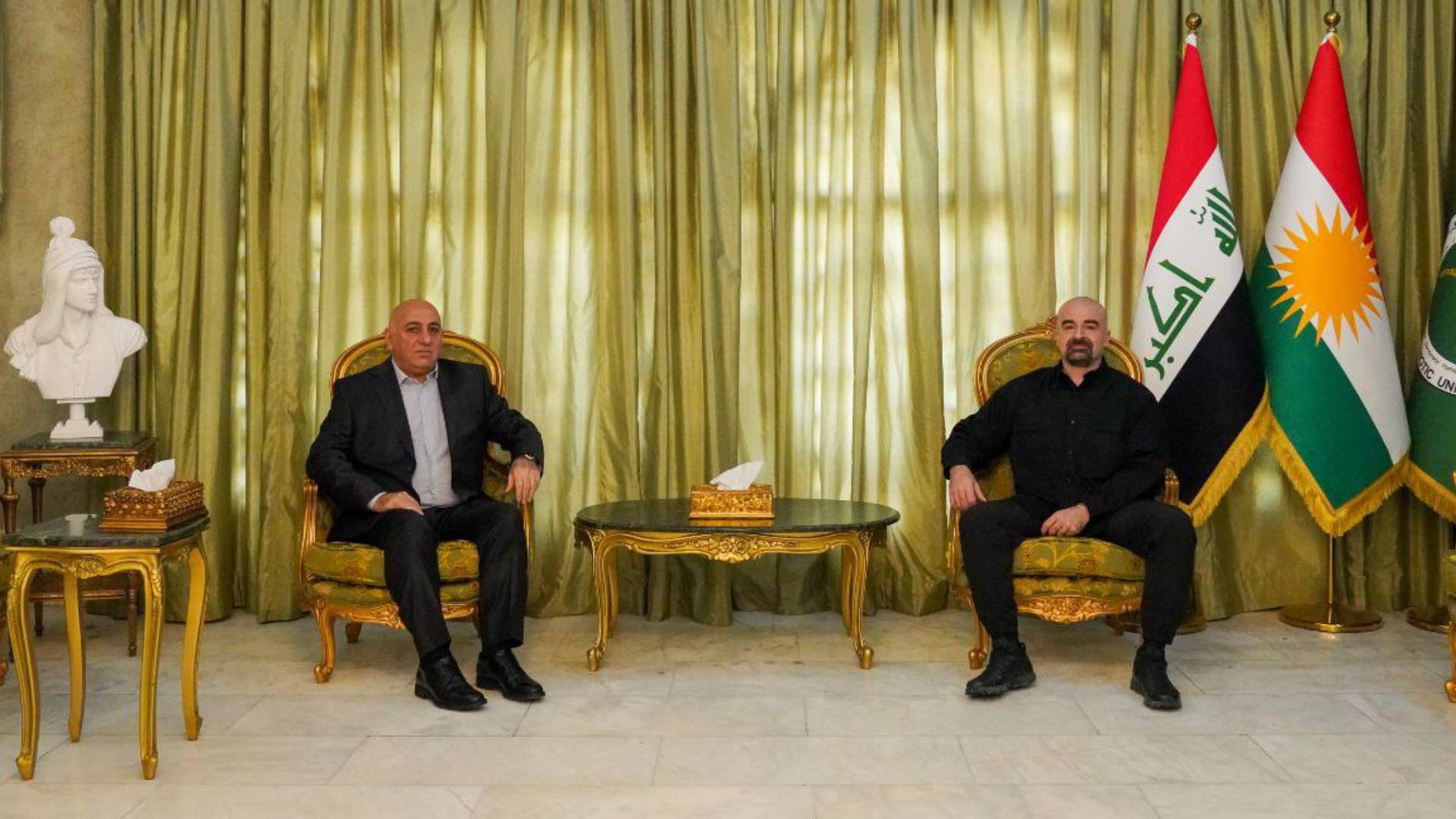 الرئيس بافل جلال طالباني مع جلال شيخ ناجي 